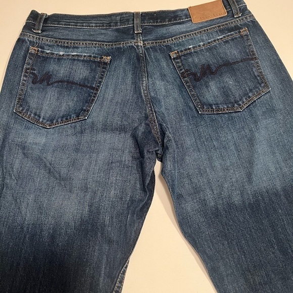 Perry Ellis Mens Jeans Premium Denim 36x32 Straight Classic Leg Dark Wash (C1) - Picture 6 of 8
